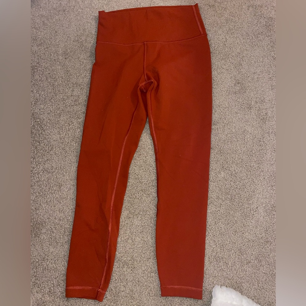 Lululemon Wunder Train High-Rise Tight 25" Terra Orange